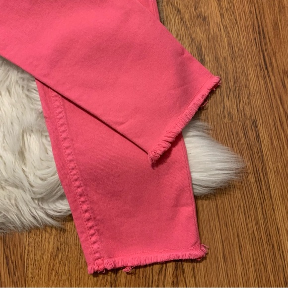 Etro Pink Embroidered Skinny Size 28 Raw hem, front and back pockets - Picture 4 of 10